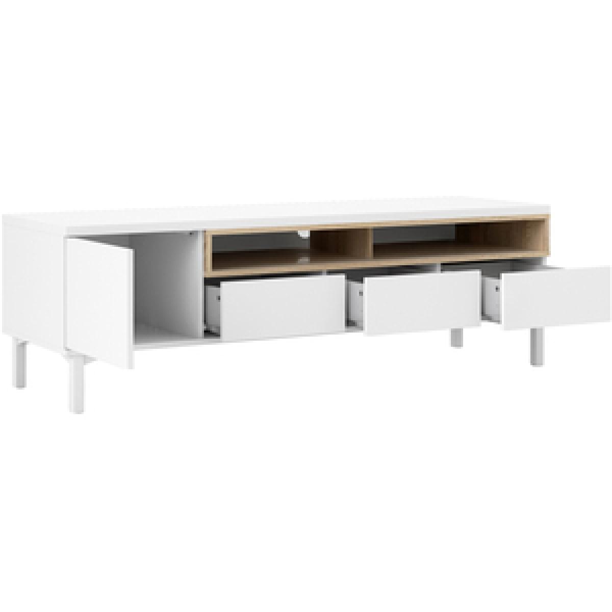 St George's TV Unit - White and Oak – image 4