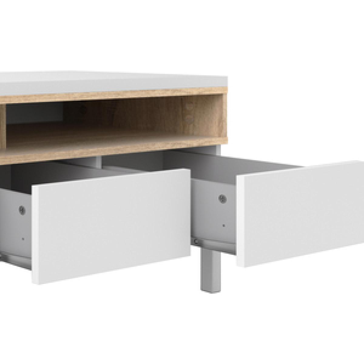 St George's TV Unit - White and Oak – image 9