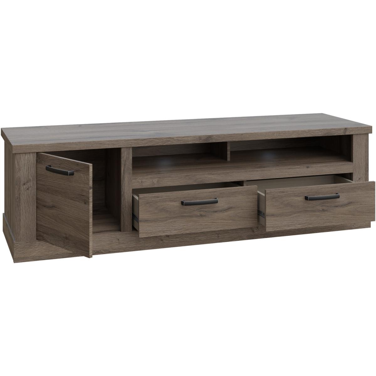 Corona 2-Drawer TV Unit - Tabak Oak – image 2