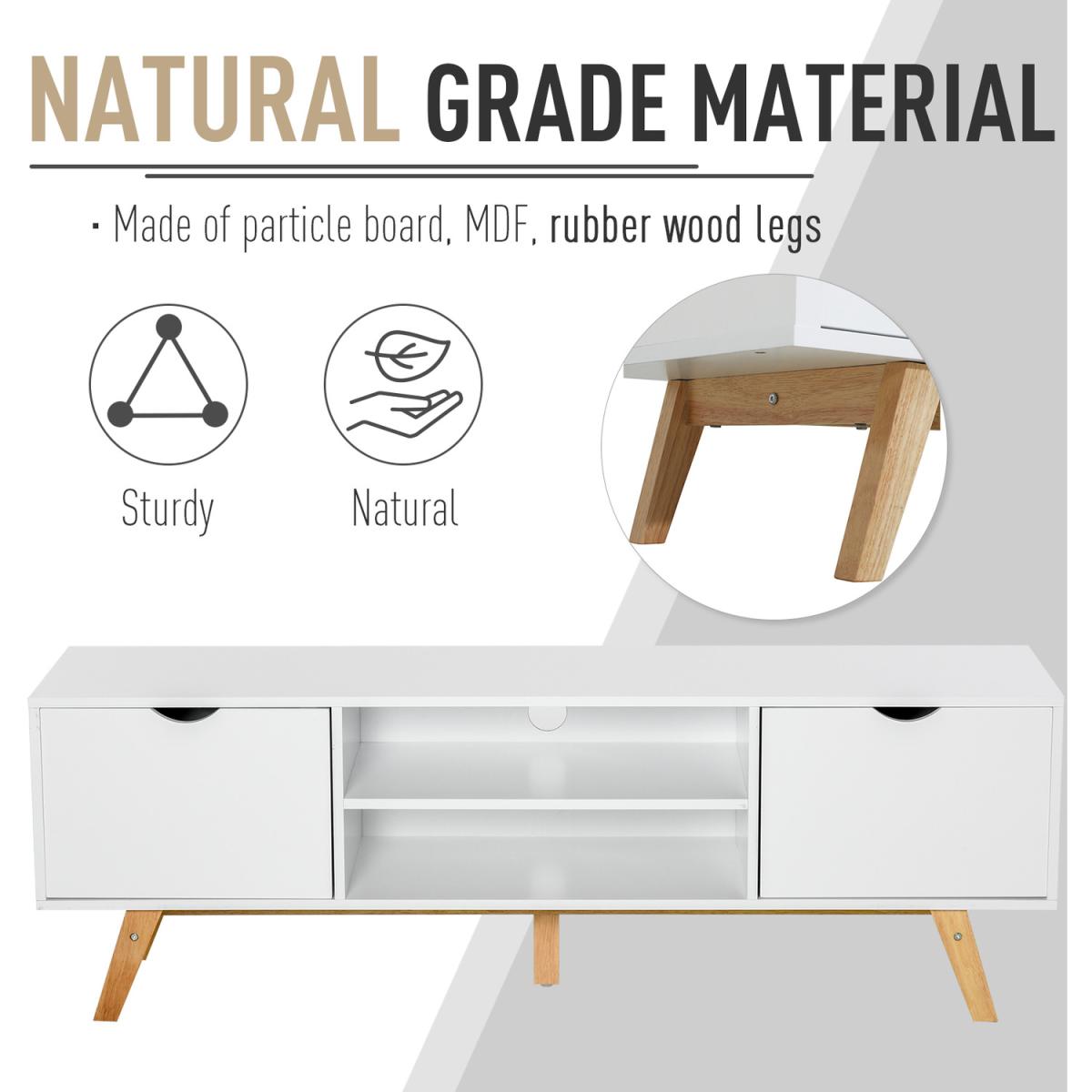 Elegant TV Stand Storage Cabinet - White – image 3