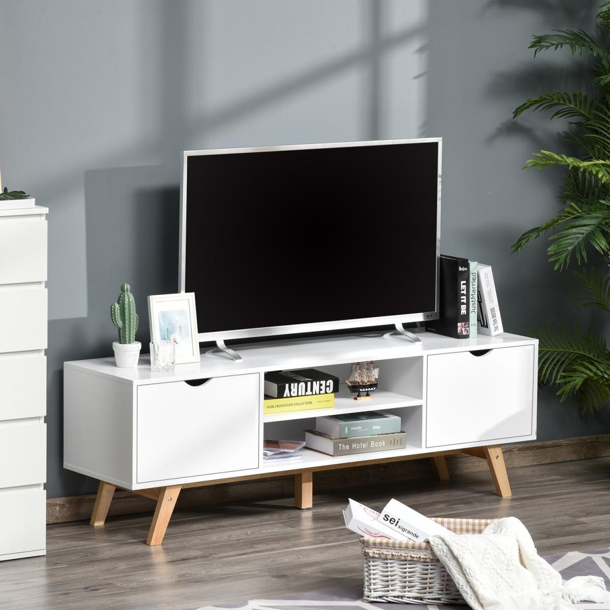 Elegant TV Stand Storage Cabinet - White – image 7