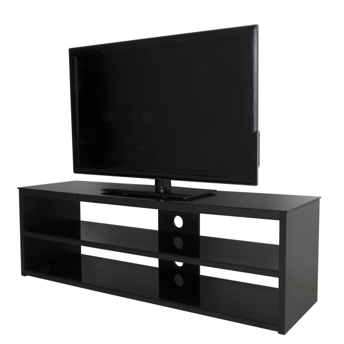 Muritz 1.4m Gloss Black TV Stand - Black – image 2