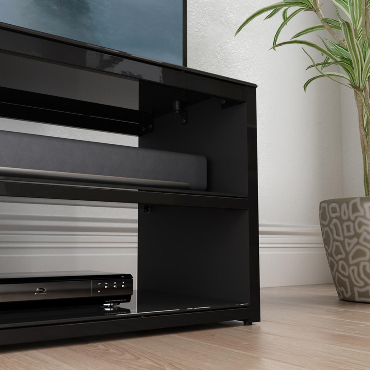 Muritz 1.4m Gloss Black TV Stand - Black – image 11
