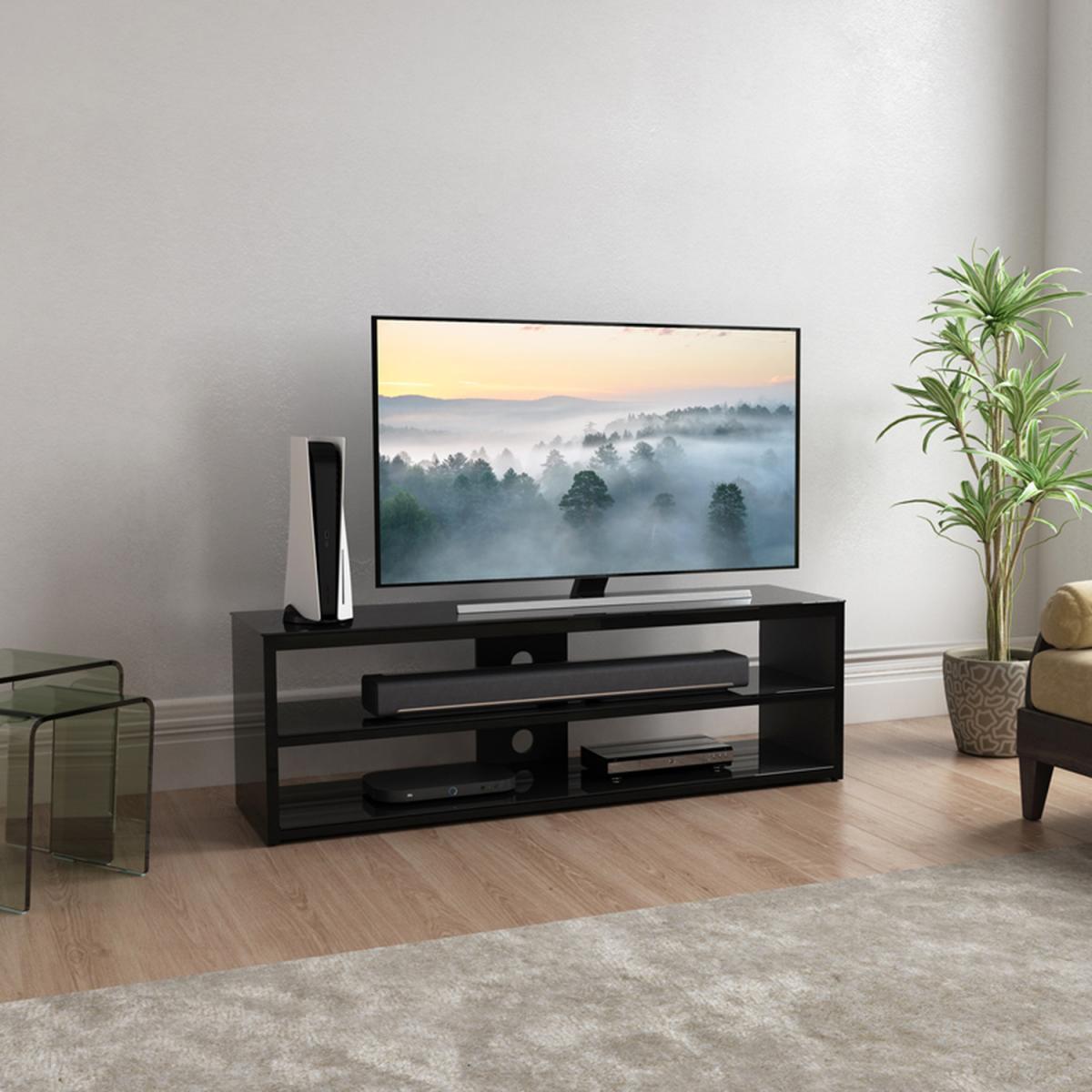 Muritz 1.4m Gloss Black TV Stand - Black – image 10