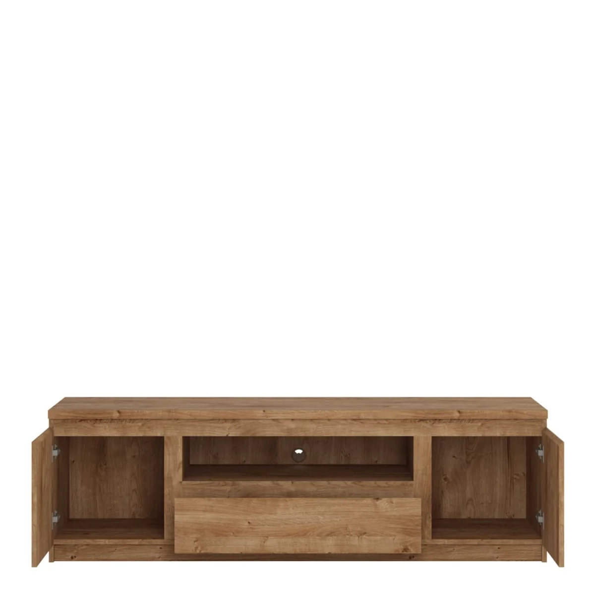 Hemingway Natural Effect TV Unit with 1 Drawer and 2 Doors - Brown – image 2