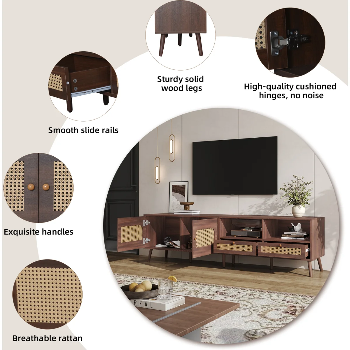 Credenza Stylish Entertainment Centre – image 7