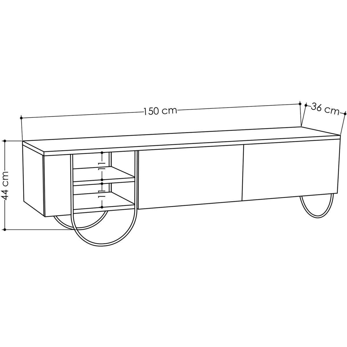 Norfolk TV Stand - Mocha Grey – image 3