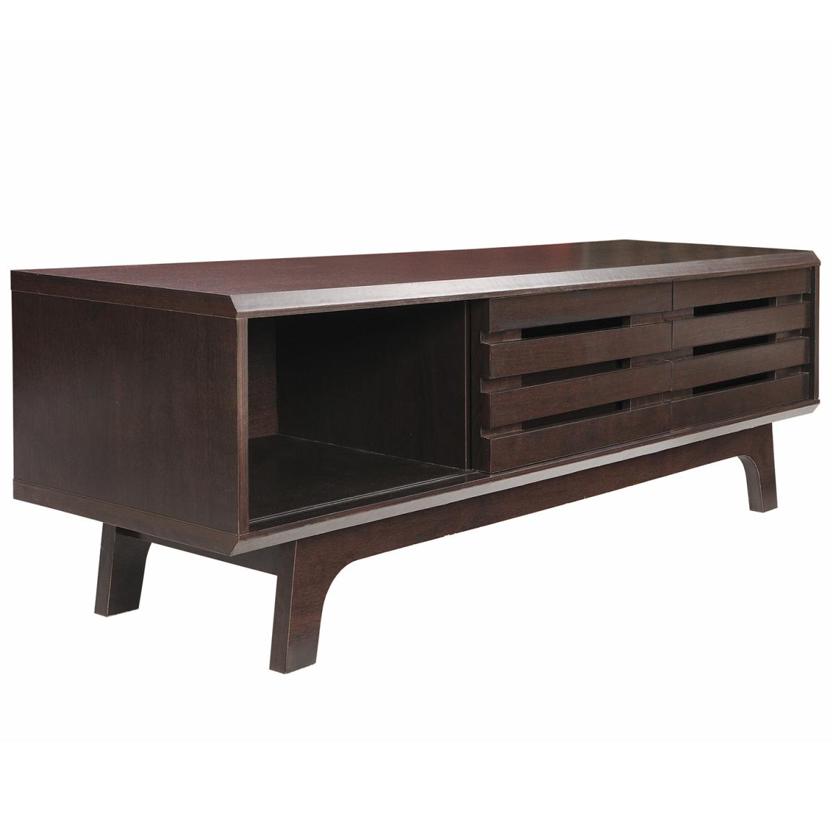 Essentials TV Cabinet With Sliding Door - Sonoma Oak – image 9