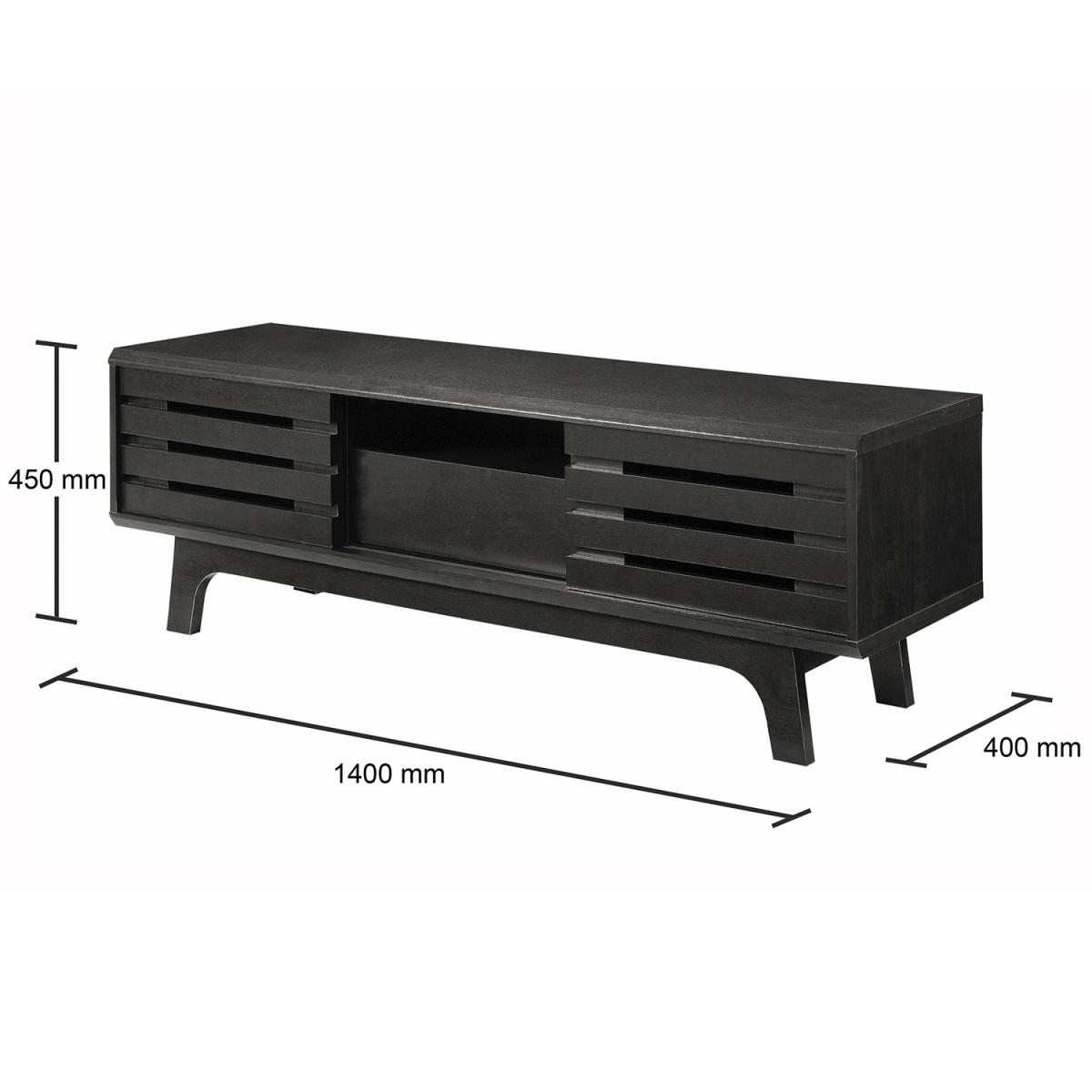 Essentials TV Cabinet With Sliding Door - Sonoma Oak – image 10
