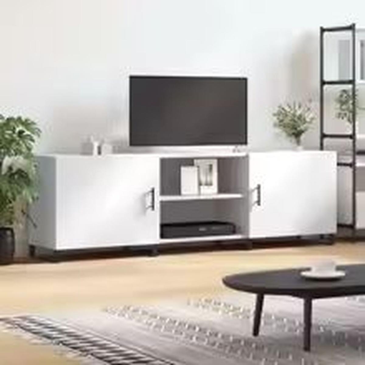 150cm Modern TV Cabinet - White