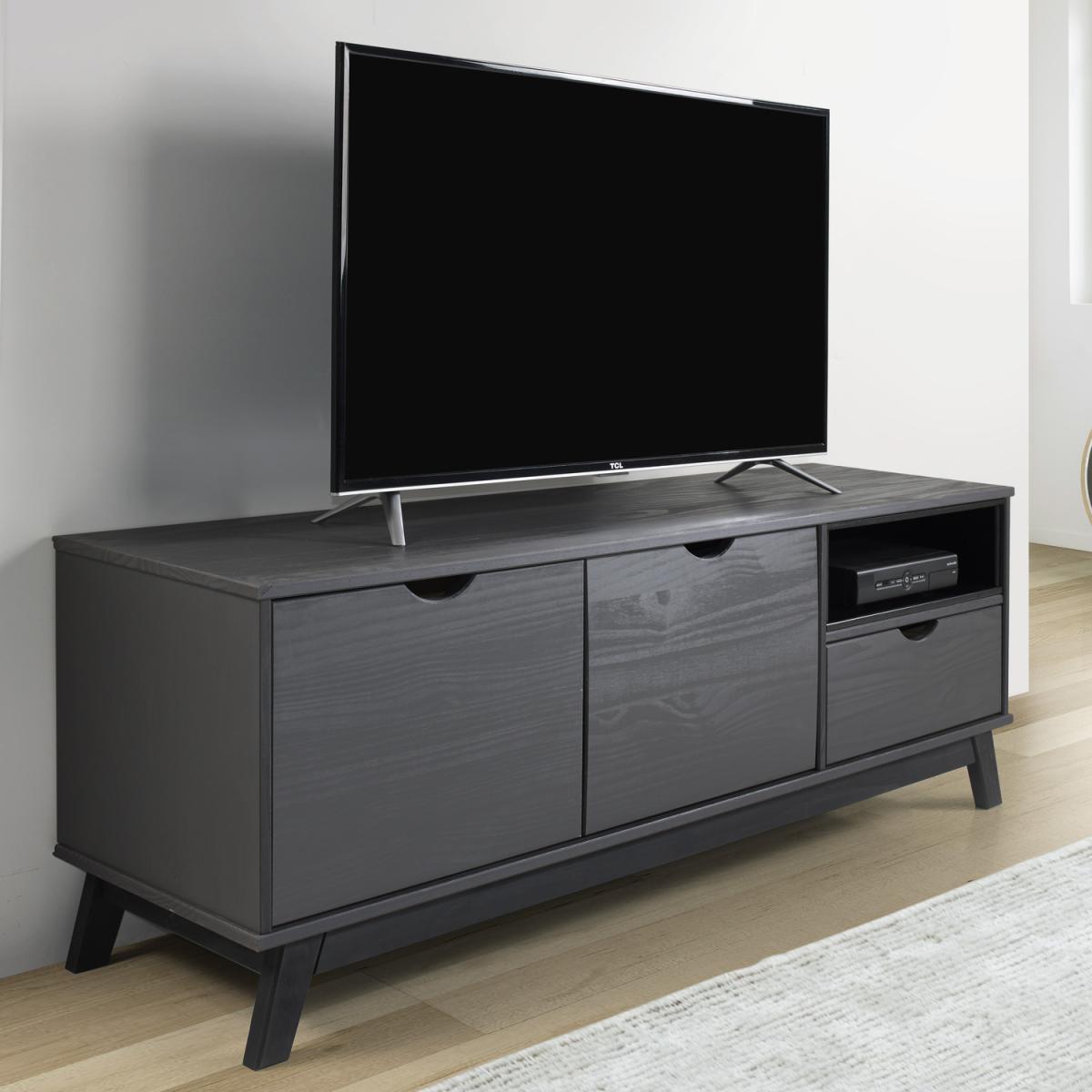 Scandian Grey Widescreen TV Unit - Grey