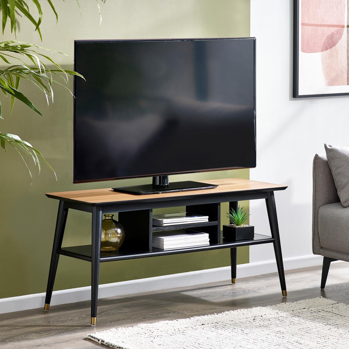 Findlay Media Unit - Walnut and Black – image 3