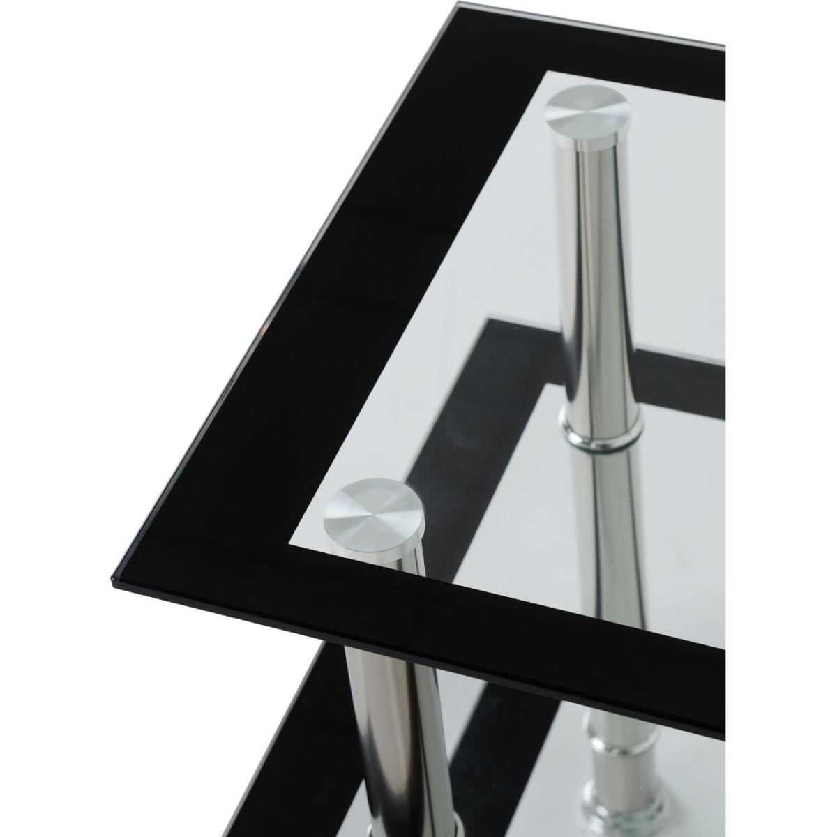Harlequin TV Unit - Black and chrome – image 2