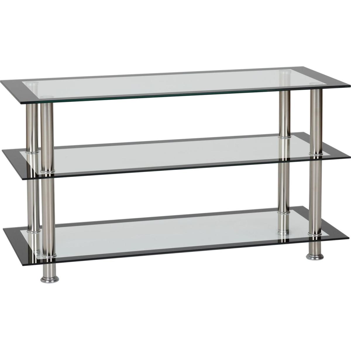 Harlequin TV Unit - Black and chrome – image 4