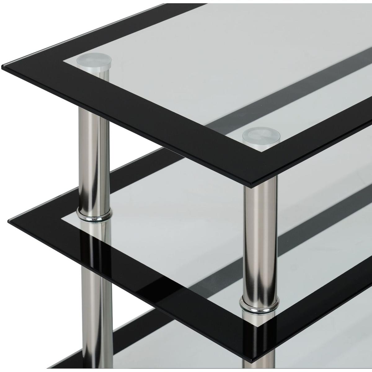Harlequin TV Unit - Black and chrome – image 5