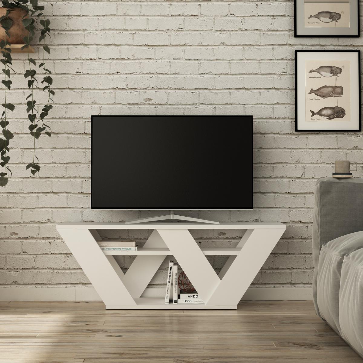 Decortie Pipralla TV Stand - White – image 1