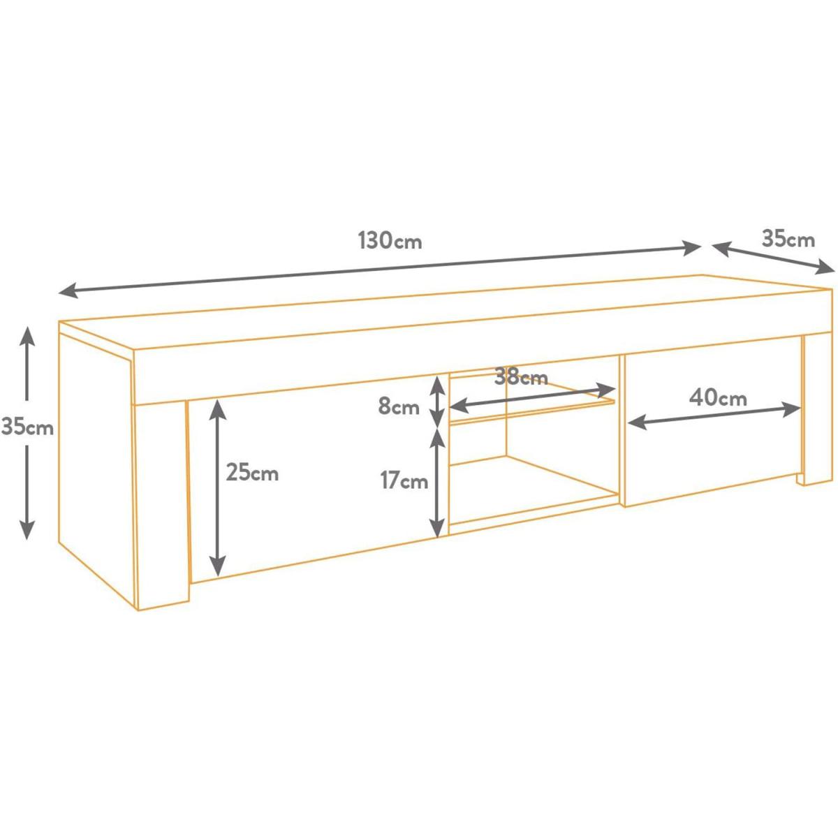 Dripex LED TV Stand Unit - Black – image 3