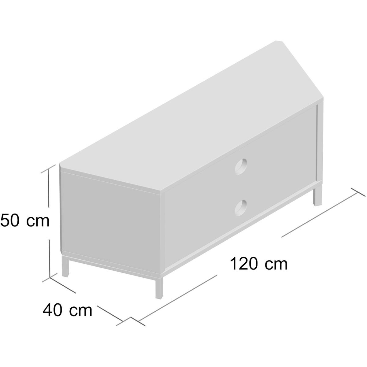 Alphason Hyde 1200mm TV Stand  - White – image 4