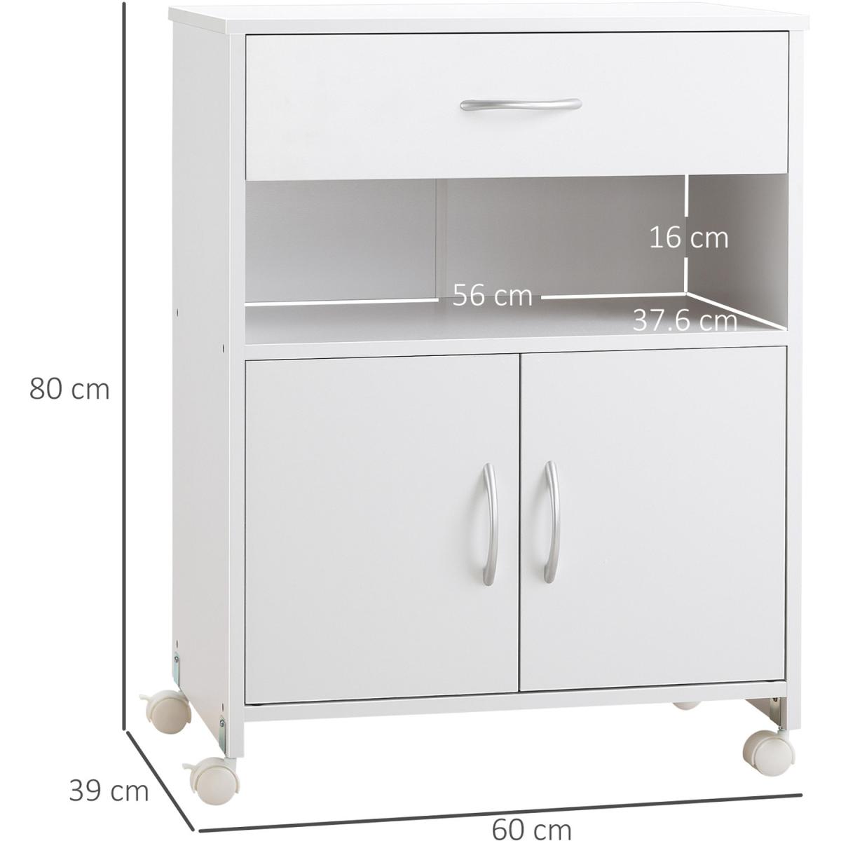 Mobile Printer Cabinet - White – image 2
