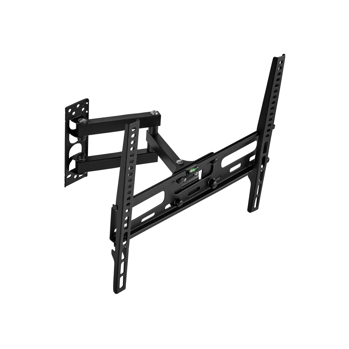 Television Bracket - 26-75 Inch Screens, Extendable, Tilt, Swivel TV Wall Mount - Black / 8.1cm