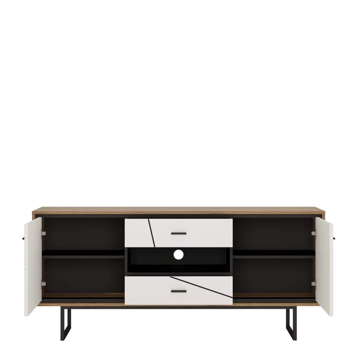 Dabbleton and TV Unit 2 Door 2 Drawer - Brown – image 3