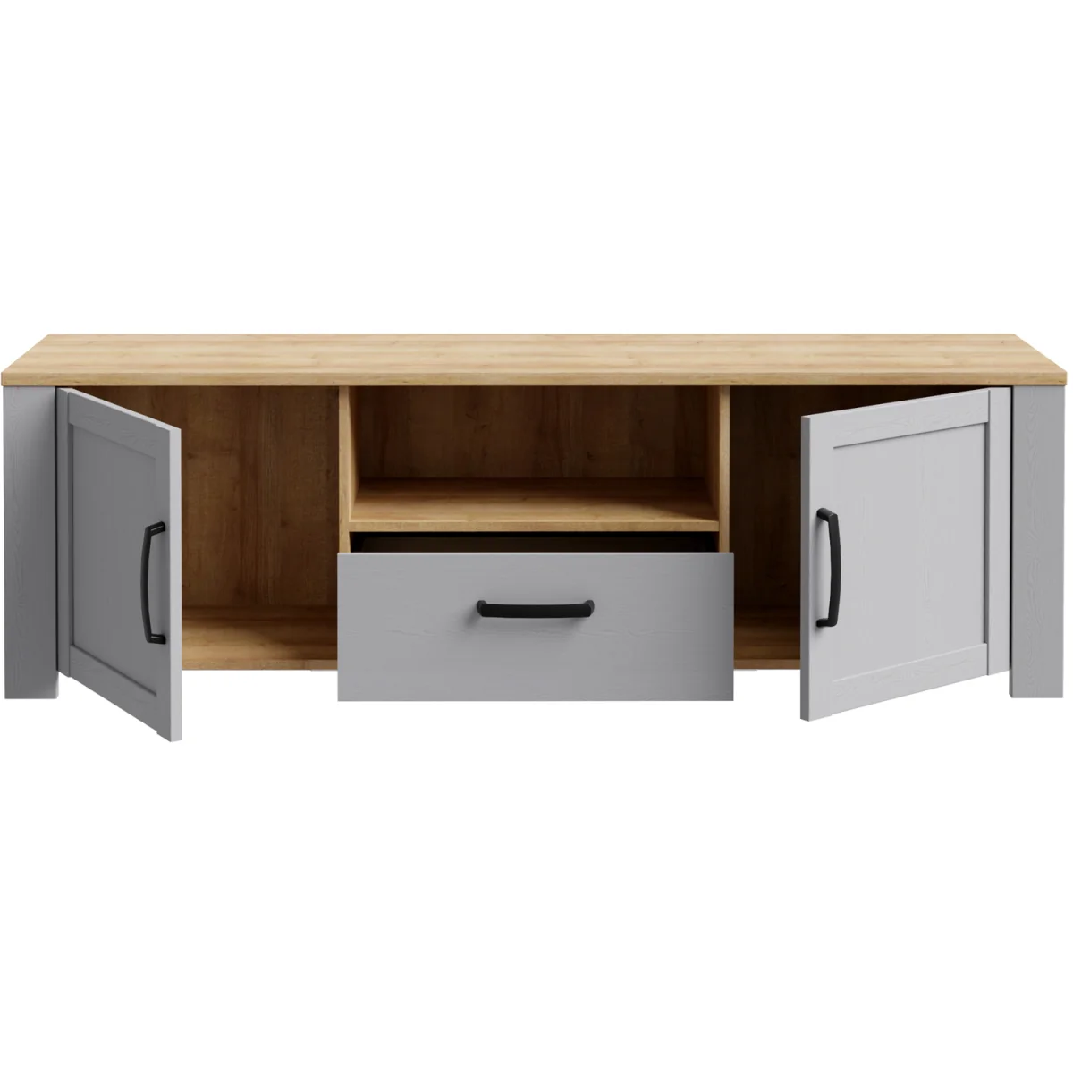 Bohol TV Unit Inc. LED Light - Riviera Oak & Grey Oak – image 3