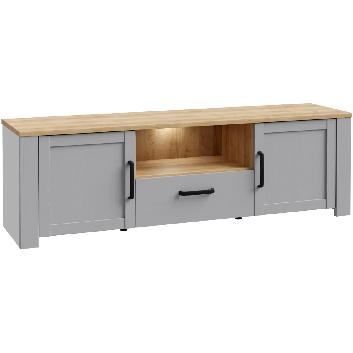 Bohol TV Unit Inc. LED Light - Riviera Oak & Grey Oak – image 6
