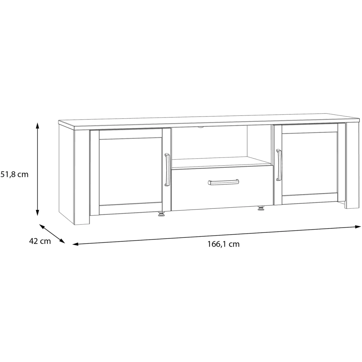 Bohol TV Unit Inc. LED Light - Riviera Oak & Grey Oak – image 8