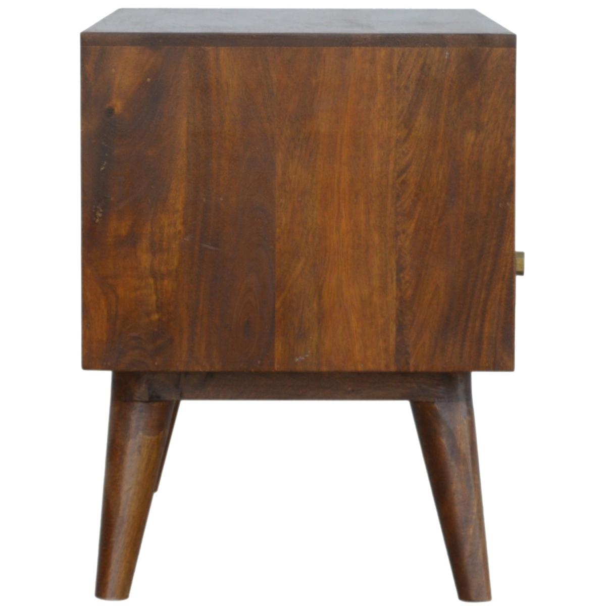 Chestnut Diamond Carved TV Unit - Orange – image 6