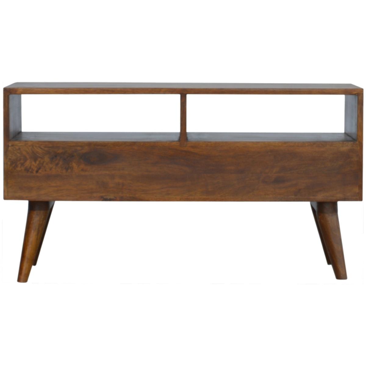 Chestnut Diamond Carved TV Unit - Orange – image 7