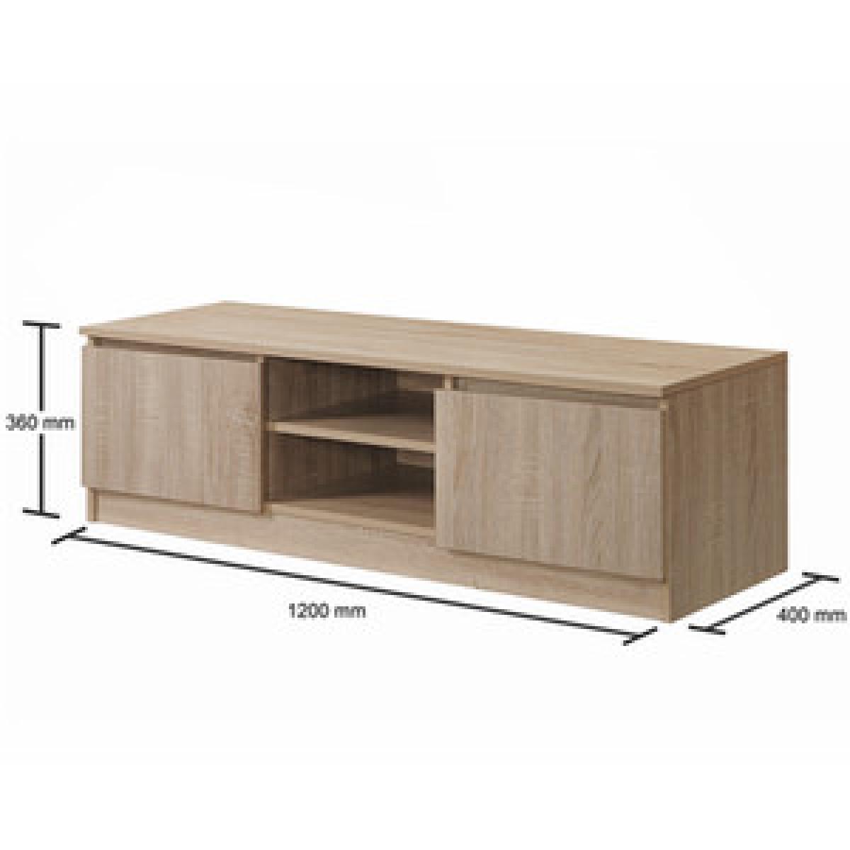 Essentials TV Cabinet - Sonoma Oak – image 8