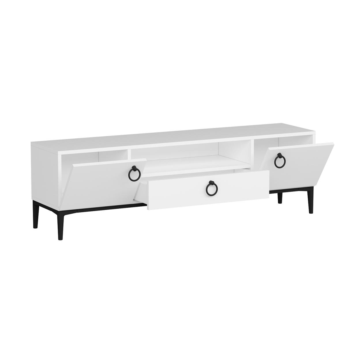 Moon Modern - TV Stand New - White – image 6