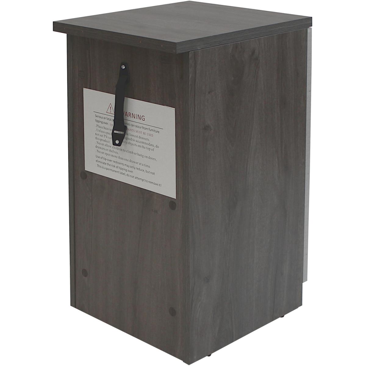 Layton TV Unit with Cabinet and Bookcase - Smoked oak – image 5