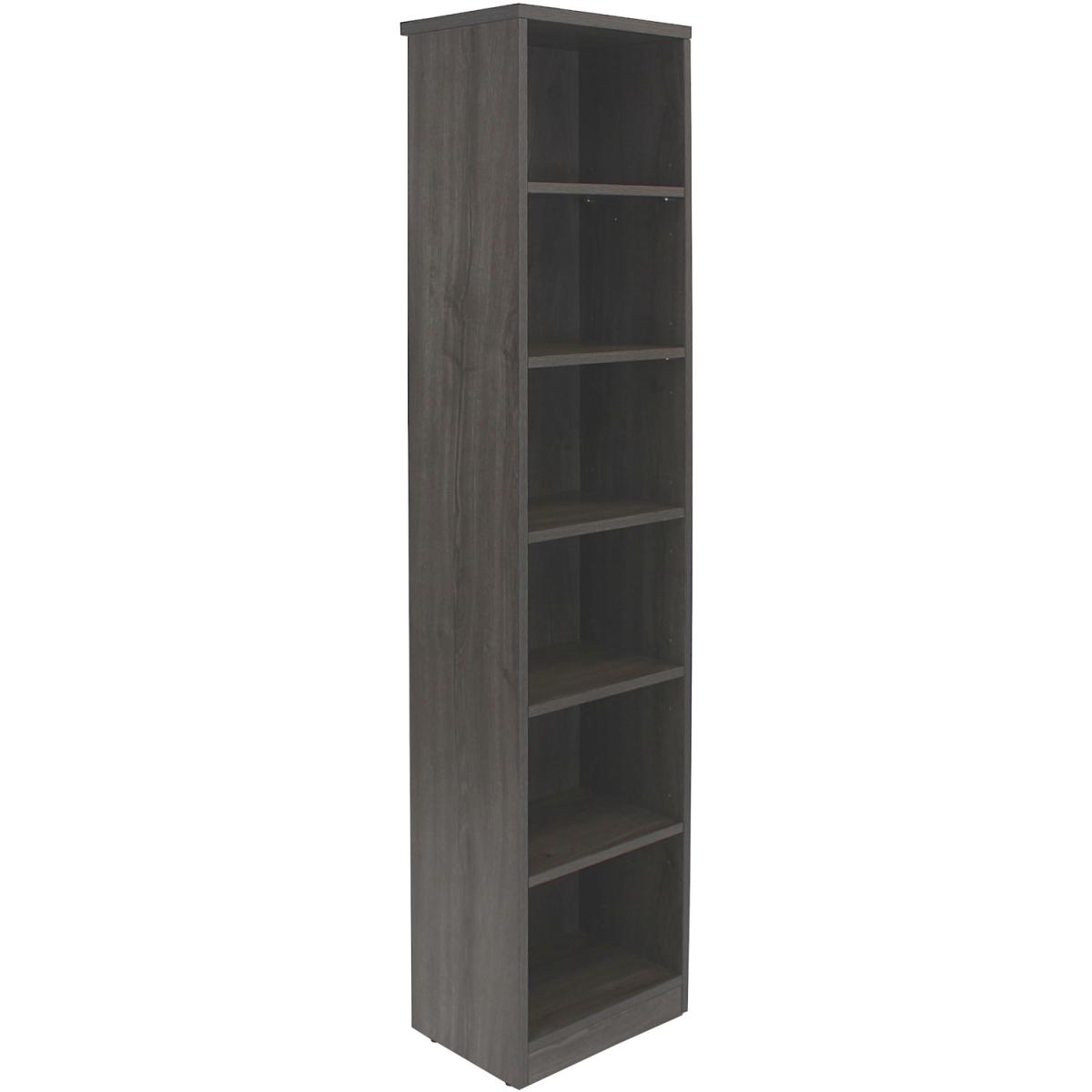 Layton TV Unit with Cabinet and Bookcase - Smoked oak – image 8