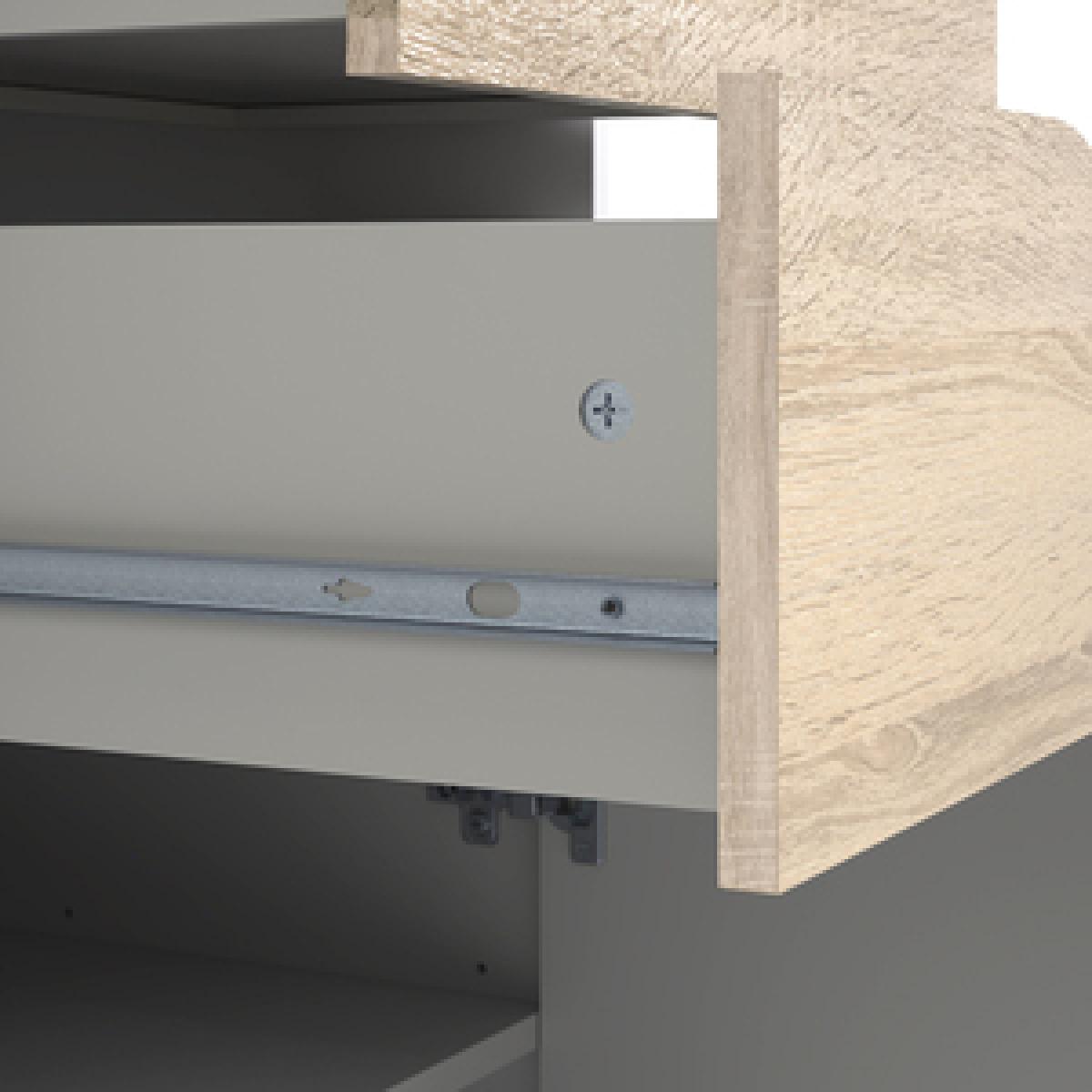 Toyen TV Unit - Wide - White and Black Matt – image 17