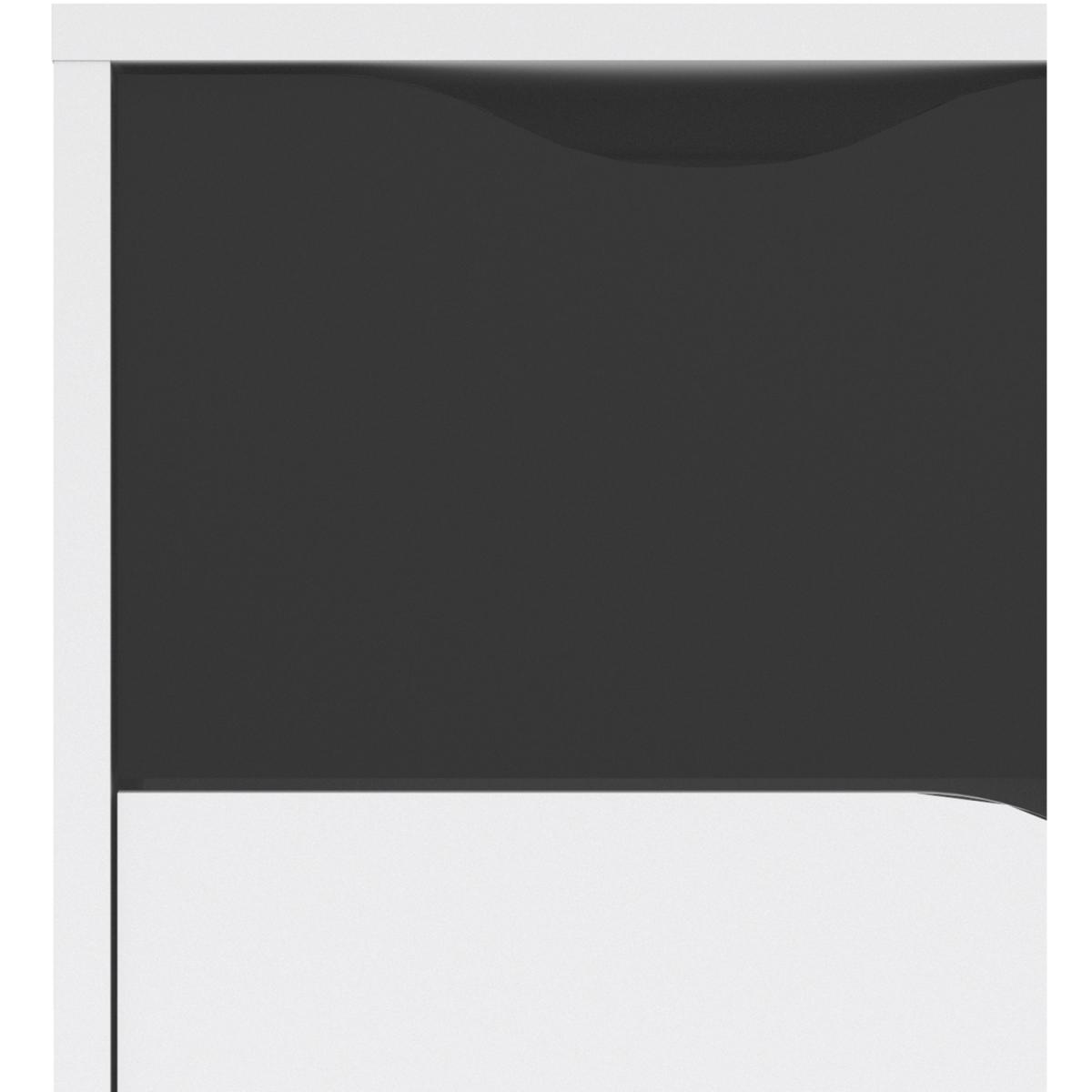 Toyen TV Unit - Wide - White and Black Matt – image 7