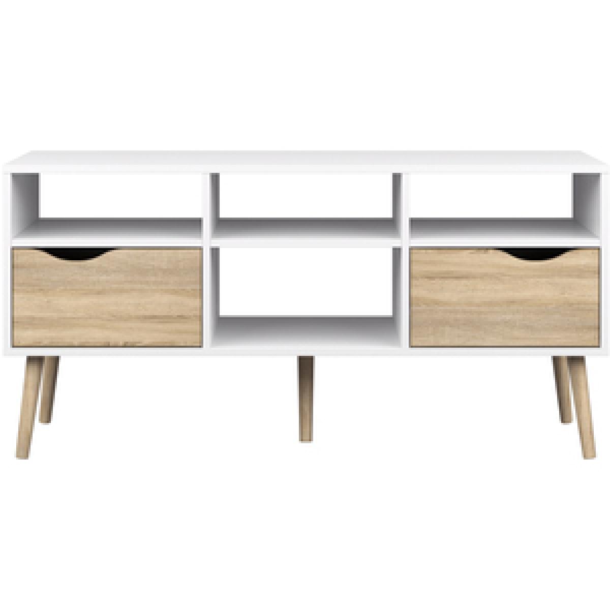 Toyen TV Unit - Wide - White and Black Matt – image 10