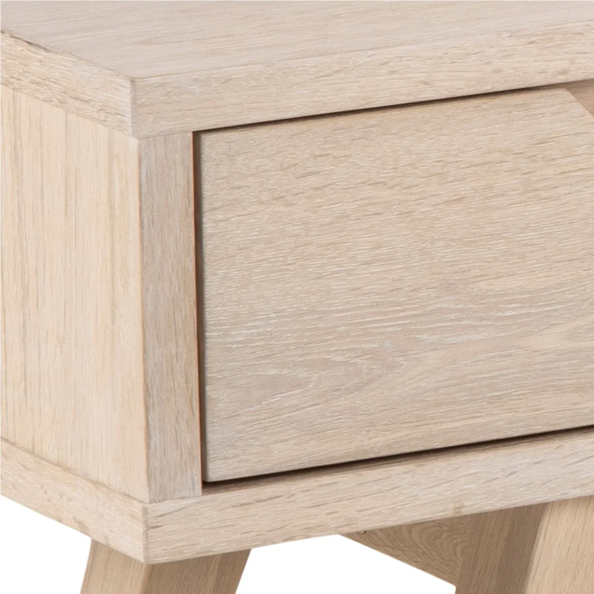 A-Line TV Unit with 2 Drawers - White Oak – image 6