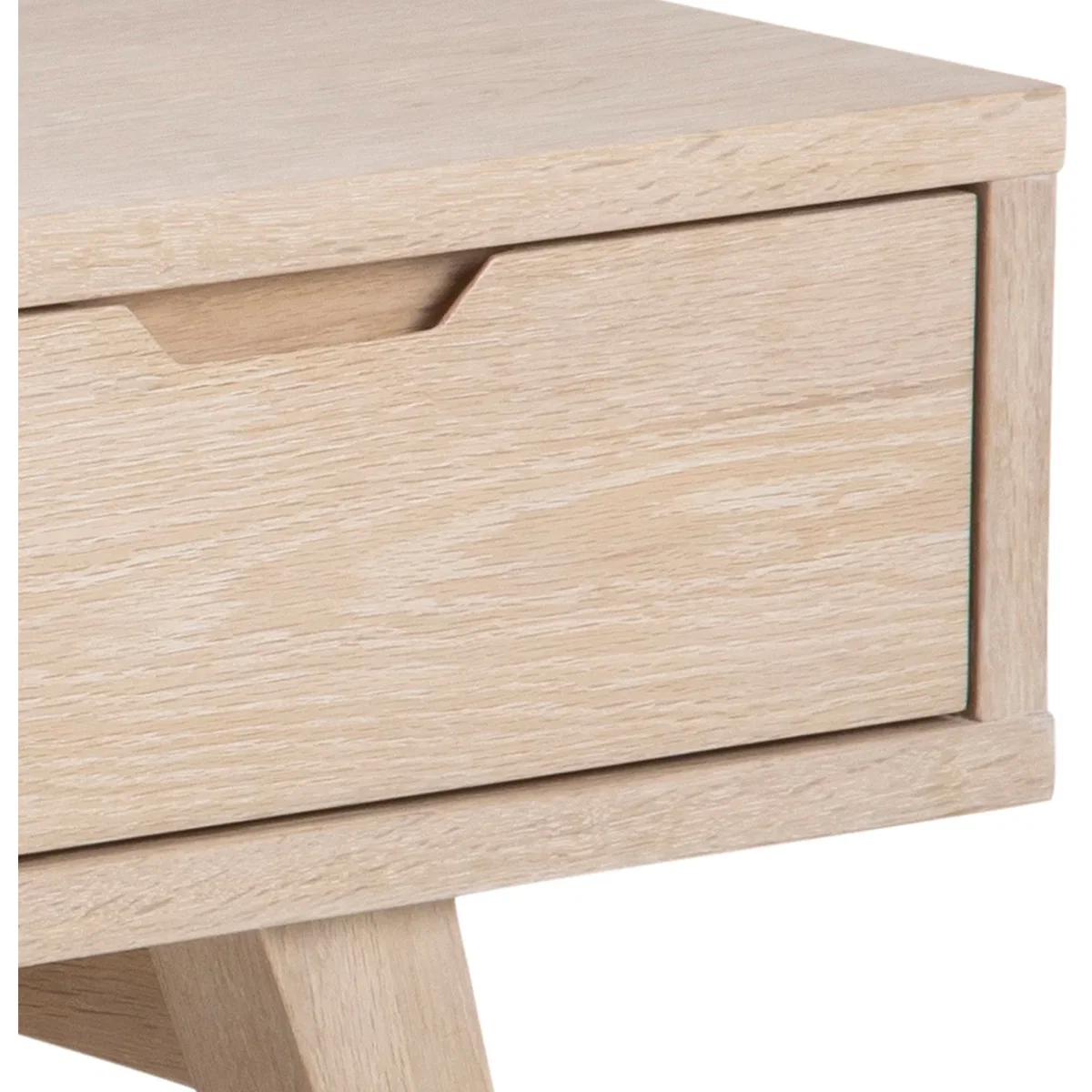 A-Line TV Unit with 2 Drawers - White Oak – image 7