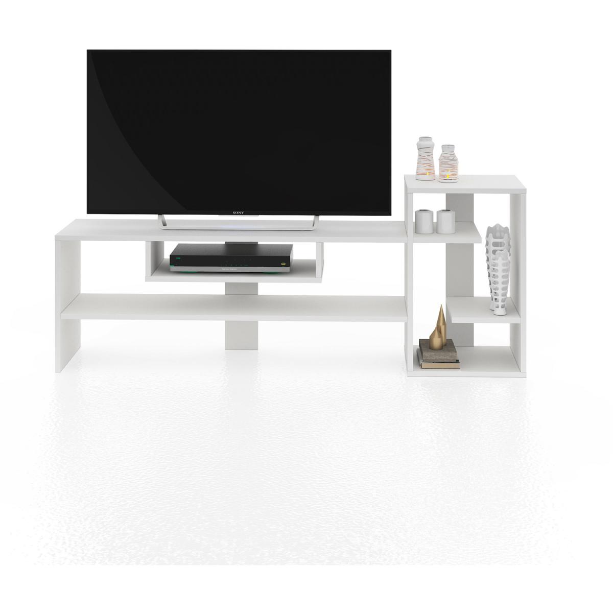 Gulio Modern TV Stand and Media Console - White – image 3