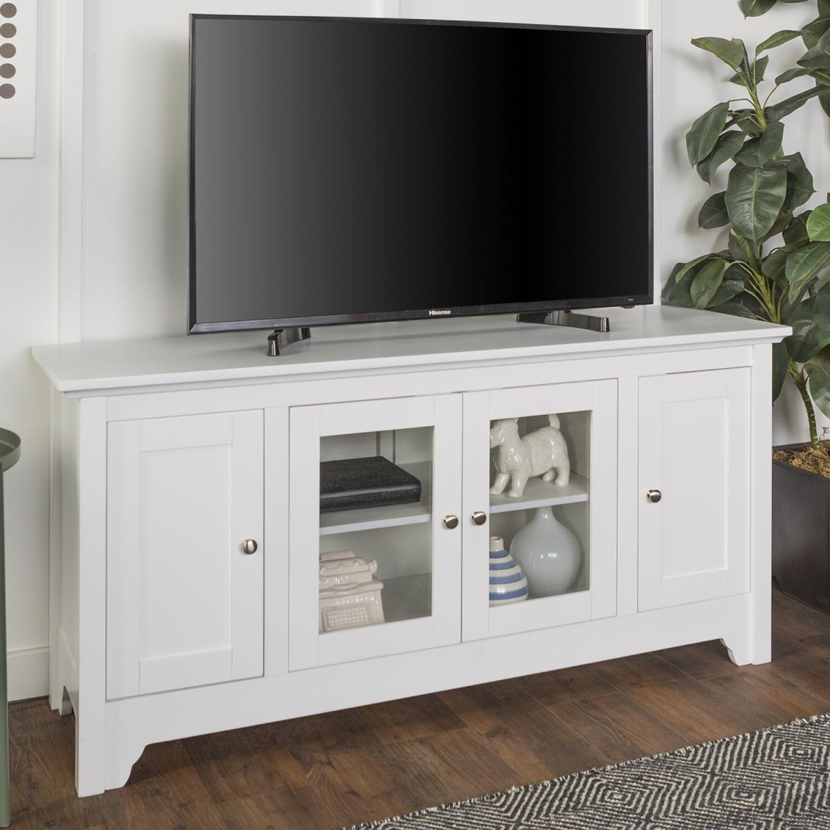 Elche Glasswood TV Stand - White – image 4