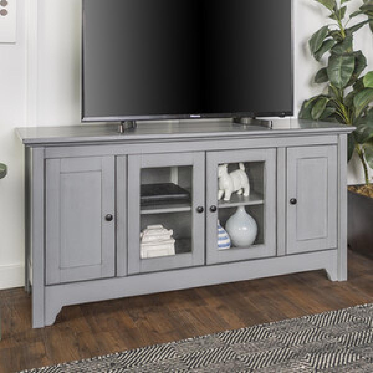 Elche Glasswood TV Stand - White – image 8