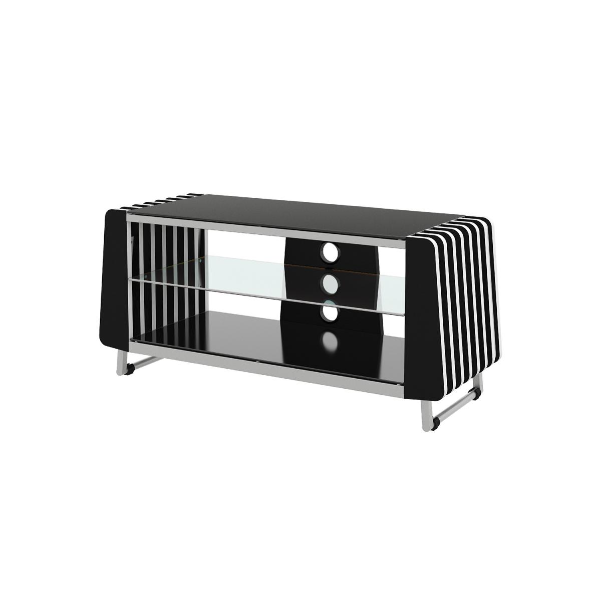 Groove Height and Colour Adjustable TV Stand - Black – image 2