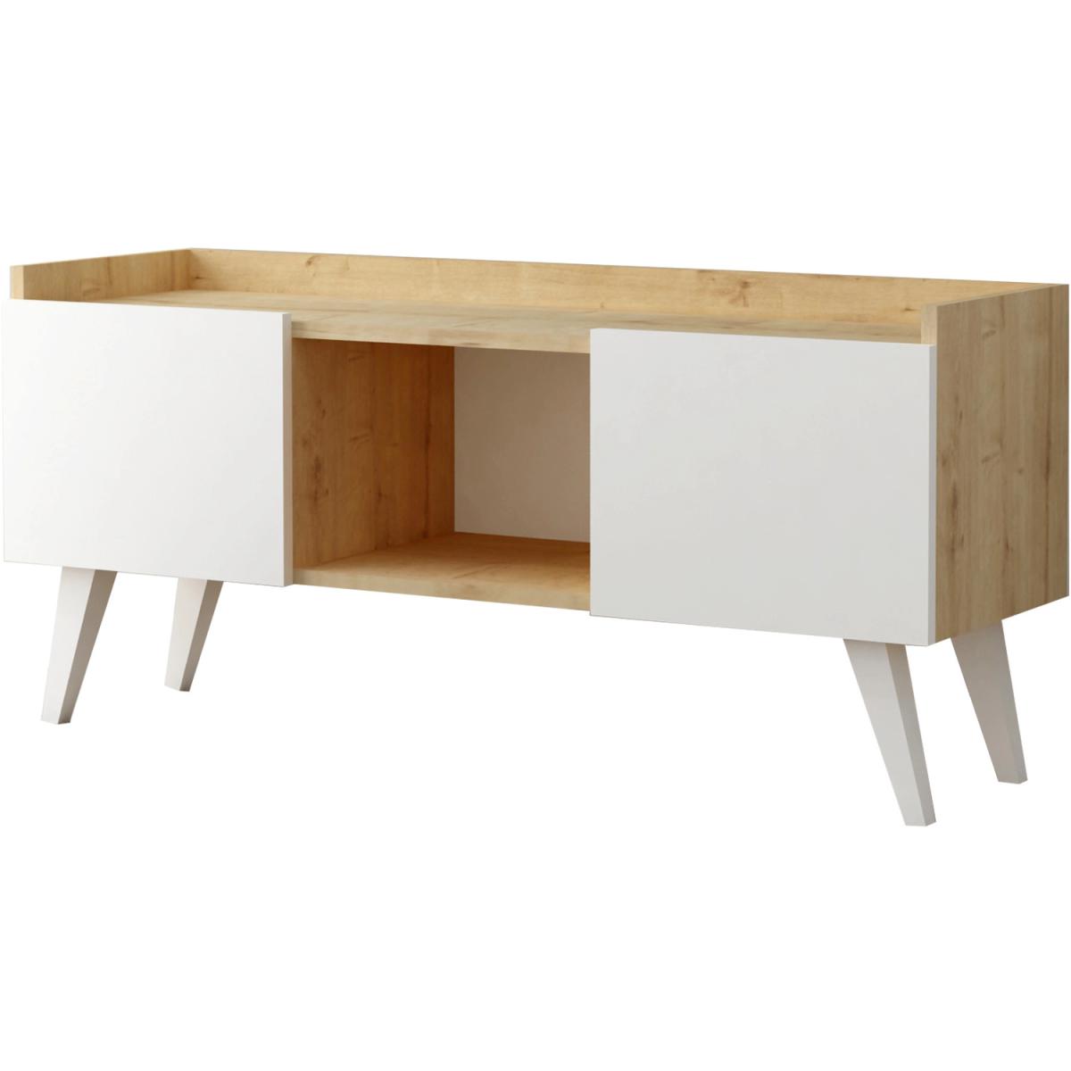Ariane- TV Stand  - White and Oak – image 3
