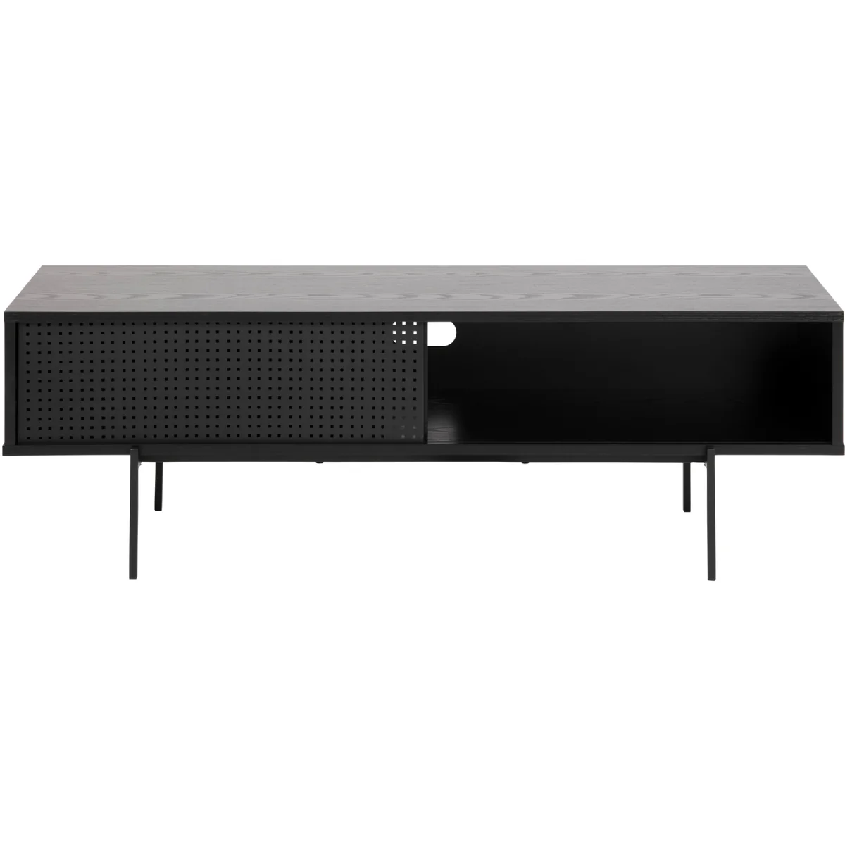 Angus TV Unit with 1 Sliding Door in Black - Black – image 3