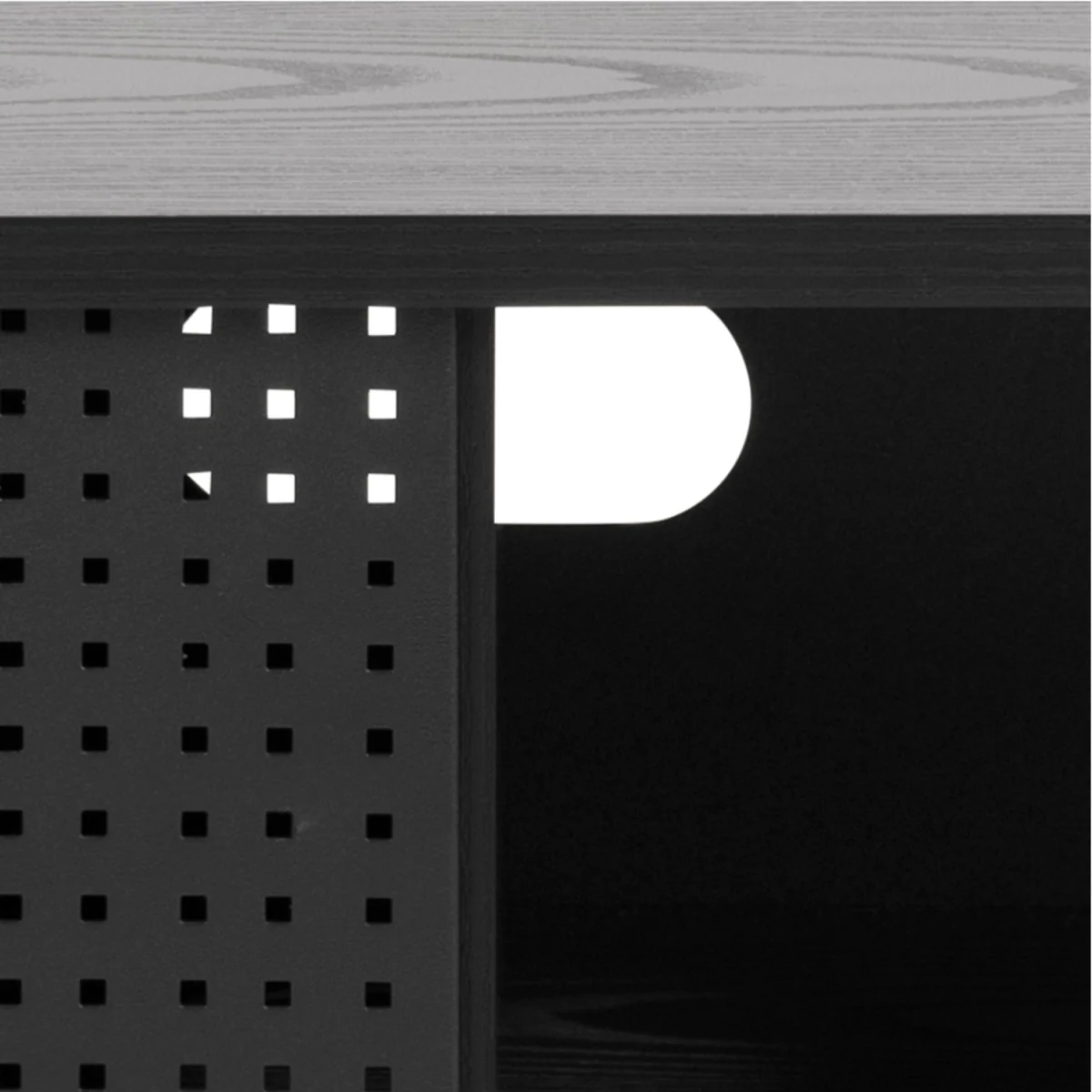 Angus TV Unit with 1 Sliding Door in Black - Black – image 8