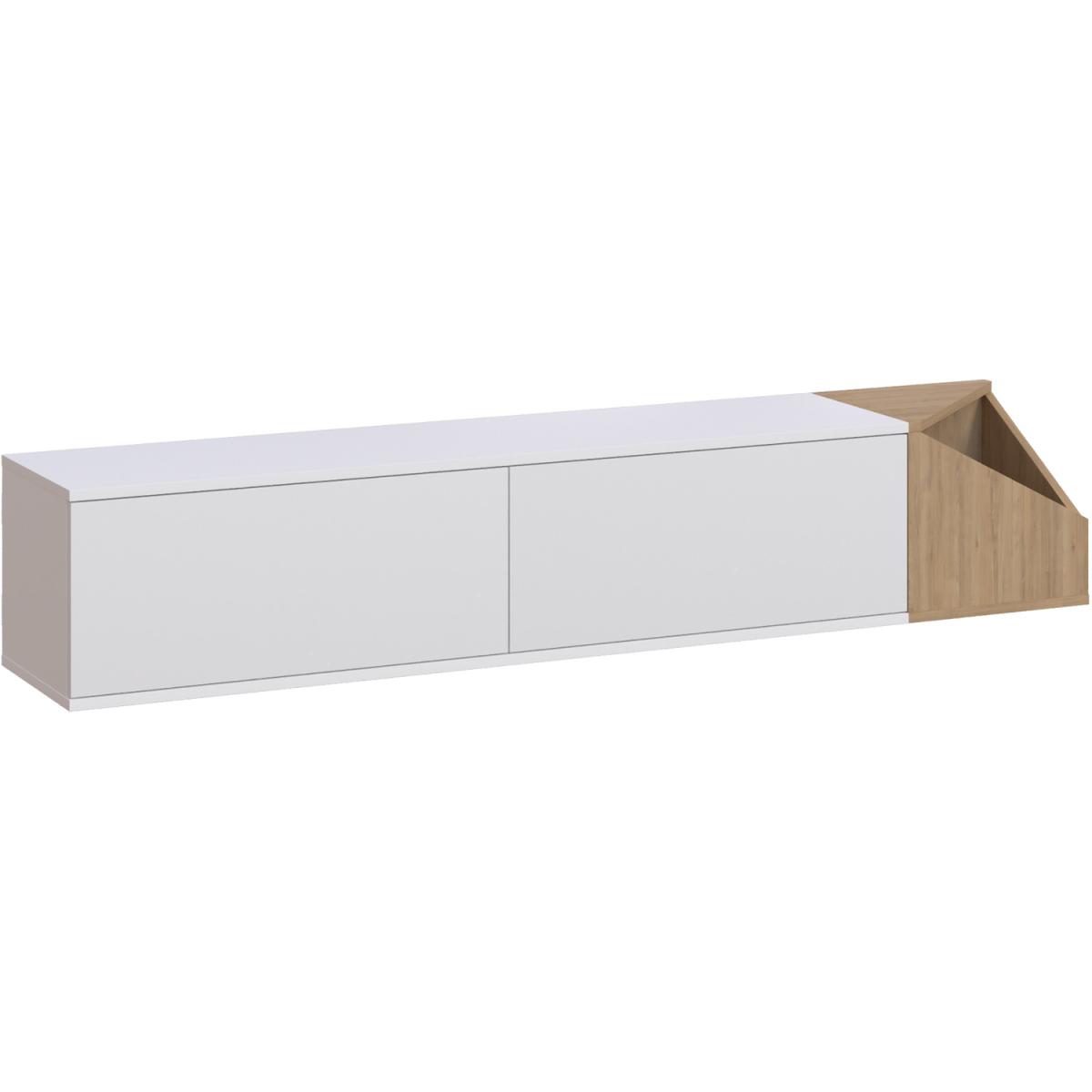 Aulos Modern TV Stand Multimedia Centre TV Unit - Oak – image 2