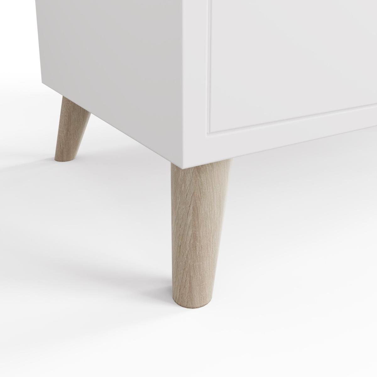Alma Small TV Unit - White/Oak – image 3