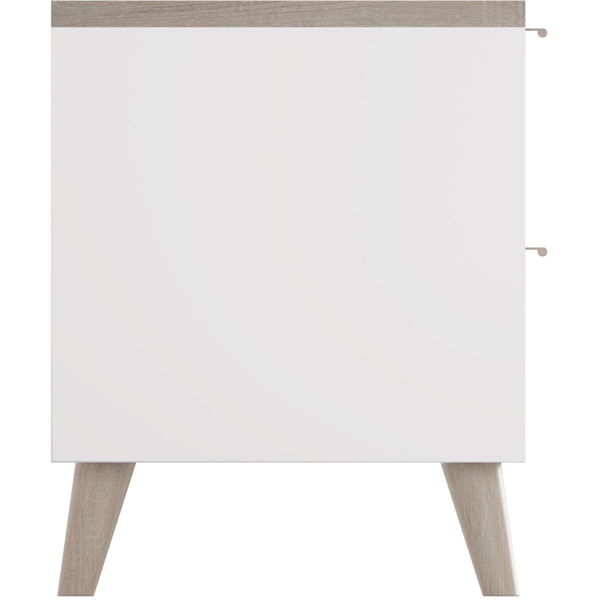 Alma Small TV Unit - White/Oak – image 4