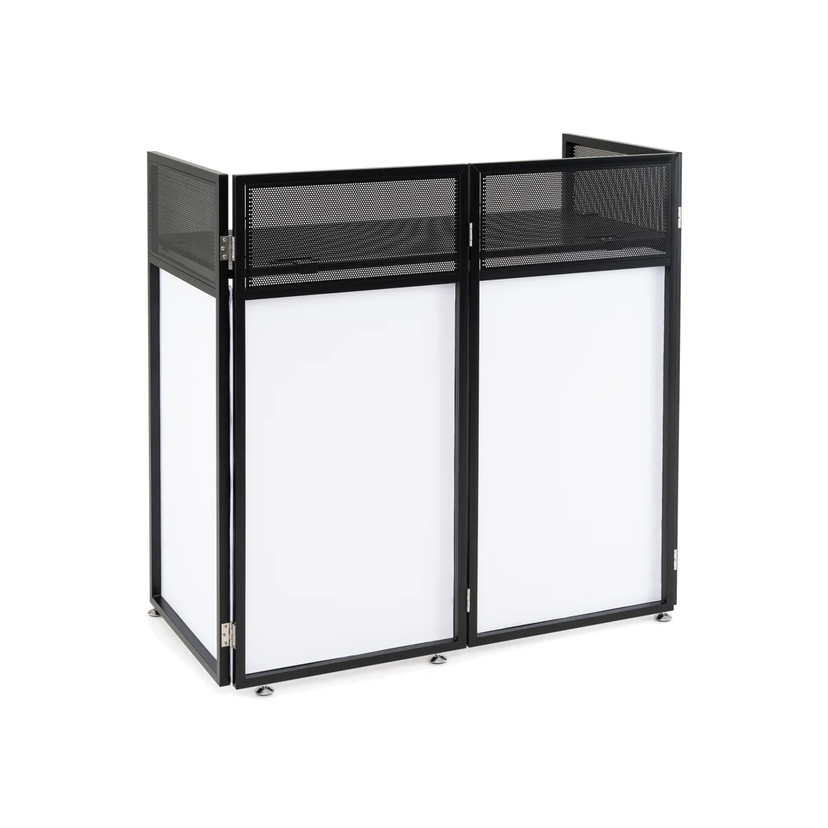 3 Cubby TV Stand with Open Storage Compartments - White – image 1